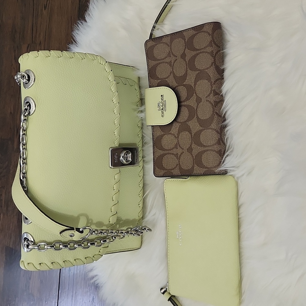 NWT. Coach Lane whipstitch shoulder bag and accessories - Picture 16 of 16